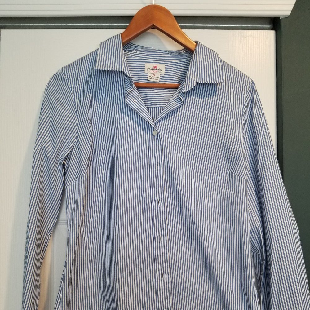 EUC J Crew Striped Button Down Haberdashery Medium
